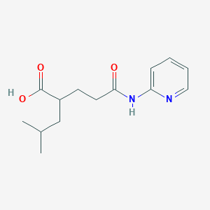 molecular formula C14H20N2O3 B4238153 2-isobutyl-5-oxo-5-(2-pyridinylamino)pentanoic acid 