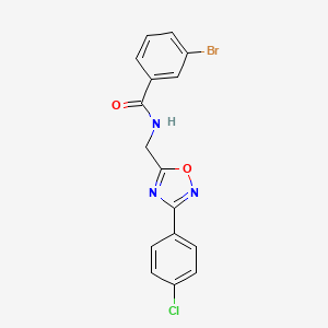 3-bromo-N-{[3-(4-chlorophenyl)-1,2,4-oxadiazol-5-yl]methyl}benzamide