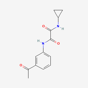 molecular formula C13H14N2O3 B4238213 N-(3-acetylphenyl)-N'-cyclopropylethanediamide 