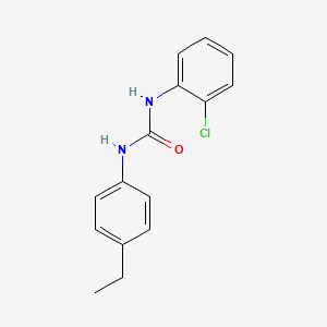 molecular formula C15H15ClN2O B4238281 N-(2-chlorophenyl)-N'-(4-ethylphenyl)urea 