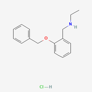 molecular formula C16H20ClNO B4238311 N-[2-(benzyloxy)benzyl]ethanamine hydrochloride 