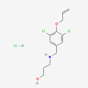 molecular formula C13H18Cl3NO2 B4238425 3-{[4-(allyloxy)-3,5-dichlorobenzyl]amino}-1-propanol hydrochloride 