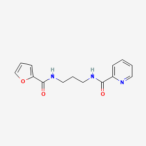 molecular formula C14H15N3O3 B4238433 N-[3-(2-furoylamino)propyl]-2-pyridinecarboxamide 