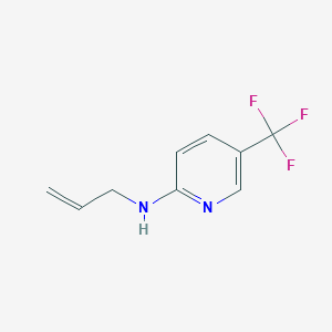 molecular formula C9H9F3N2 B4238445 N-allyl-5-(trifluoromethyl)-2-pyridinamine 