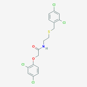 N-{2-[(2,4-dichlorobenzyl)sulfanyl]ethyl}-2-(2,4-dichlorophenoxy)acetamide