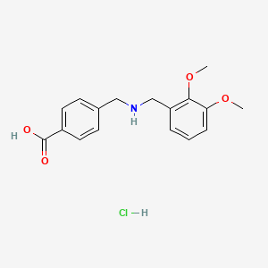molecular formula C17H20ClNO4 B4238522 4-{[(2,3-dimethoxybenzyl)amino]methyl}benzoic acid hydrochloride 