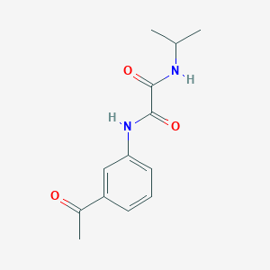 molecular formula C13H16N2O3 B4238569 N-(3-acetylphenyl)-N'-isopropylethanediamide 