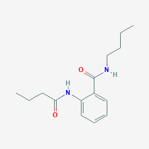 molecular formula C15H22N2O2 B4238580 N-butyl-2-(butyrylamino)benzamide 