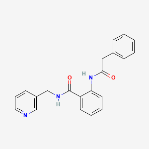 molecular formula C21H19N3O2 B4238604 2-[(phenylacetyl)amino]-N-(3-pyridinylmethyl)benzamide 