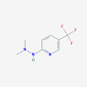 molecular formula C8H10F3N3 B4238606 2-(2,2-dimethylhydrazino)-5-(trifluoromethyl)pyridine 