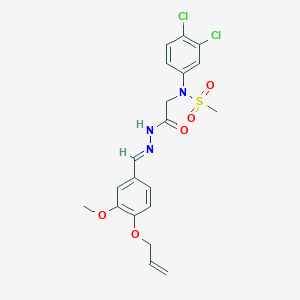 molecular formula C20H21Cl2N3O5S B423866 N-(2-{2-[4-(allyloxy)-3-methoxybenzylidene]hydrazino}-2-oxoethyl)-N-(3,4-dichlorophenyl)methanesulfonamide 