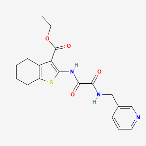 molecular formula C19H21N3O4S B4238698 ethyl 2-({oxo[(3-pyridinylmethyl)amino]acetyl}amino)-4,5,6,7-tetrahydro-1-benzothiophene-3-carboxylate 