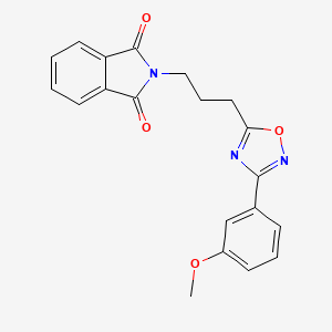 molecular formula C20H17N3O4 B4238704 2-{3-[3-(3-methoxyphenyl)-1,2,4-oxadiazol-5-yl]propyl}-1H-isoindole-1,3(2H)-dione 
