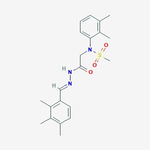 N-(2,3-dimethylphenyl)-N-{2-oxo-2-[2-(2,3,4-trimethylbenzylidene)hydrazino]ethyl}methanesulfonamide