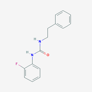 molecular formula C15H15FN2O B4238749 N-(2-fluorophenyl)-N'-(2-phenylethyl)urea 
