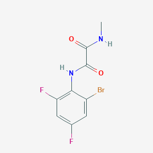 molecular formula C9H7BrF2N2O2 B4238763 N-(2-bromo-4,6-difluorophenyl)-N'-methylethanediamide 