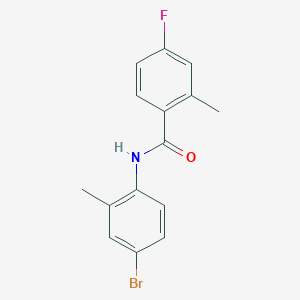 molecular formula C15H13BrFNO B4238774 N-(4-bromo-2-methylphenyl)-4-fluoro-2-methylbenzamide 