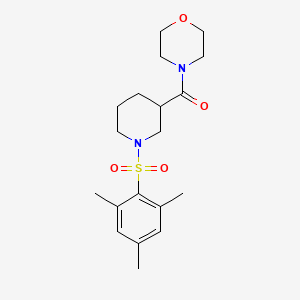 4-{[1-(mesitylsulfonyl)-3-piperidinyl]carbonyl}morpholine