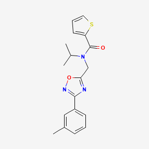 molecular formula C18H19N3O2S B4238842 N-isopropyl-N-{[3-(3-methylphenyl)-1,2,4-oxadiazol-5-yl]methyl}-2-thiophenecarboxamide 