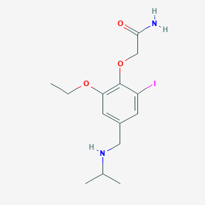 molecular formula C14H21IN2O3 B4238872 2-{2-ethoxy-6-iodo-4-[(isopropylamino)methyl]phenoxy}acetamide 