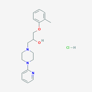molecular formula C19H26ClN3O2 B4238903 1-(2-methylphenoxy)-3-(4-pyridin-2-ylpiperazin-1-yl)propan-2-ol hydrochloride 