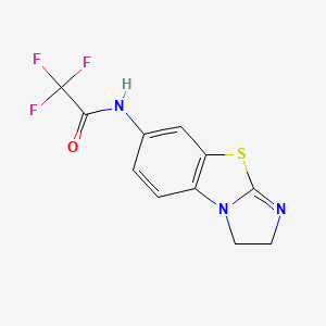 molecular formula C11H8F3N3OS B4238907 N-(2,3-dihydroimidazo[2,1-b][1,3]benzothiazol-7-yl)-2,2,2-trifluoroacetamide 