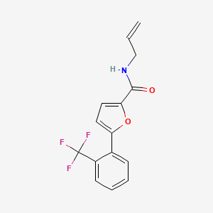 molecular formula C15H12F3NO2 B4238911 N-allyl-5-[2-(trifluoromethyl)phenyl]-2-furamide 