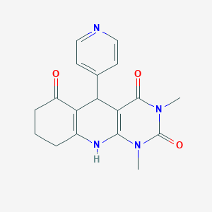 1,3-dimethyl-5-(4-pyridinyl)-5,8,9,10-tetrahydropyrimido[4,5-b]quinoline-2,4,6(1H,3H,7H)-trione