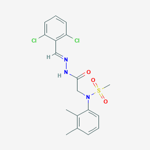 N-{2-[2-(2,6-dichlorobenzylidene)hydrazino]-2-oxoethyl}-N-(2,3-dimethylphenyl)methanesulfonamide
