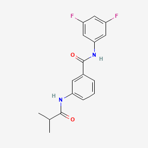 N-(3,5-difluorophenyl)-3-(isobutyrylamino)benzamide