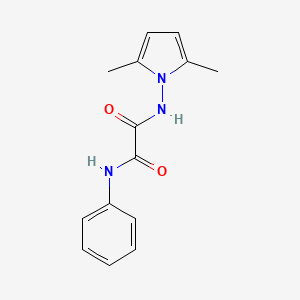 molecular formula C14H15N3O2 B4238939 N-(2,5-dimethyl-1H-pyrrol-1-yl)-N'-phenylethanediamide 