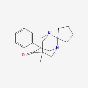 molecular formula C19H24N2O B4238943 5'-methyl-7'-phenyl-1',3'-diazaspiro[cyclopentane-1,2'-tricyclo[3.3.1.1~3,7~]decan]-6'-one 