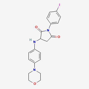 1-(4-Iodophenyl)-3-{[4-(morpholin-4-yl)phenyl]amino}pyrrolidine-2,5-dione