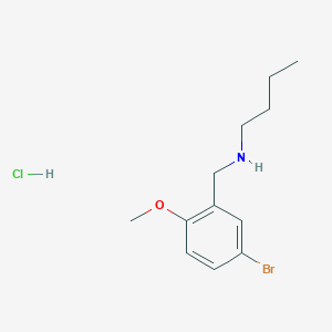 molecular formula C12H19BrClNO B4238957 N-(5-bromo-2-methoxybenzyl)-1-butanamine hydrochloride 