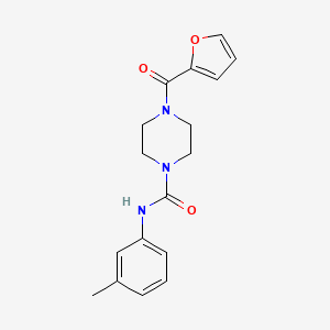 4-(2-furoyl)-N-(3-methylphenyl)-1-piperazinecarboxamide