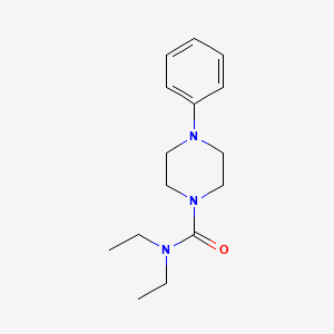 molecular formula C15H23N3O B4239007 N,N-diethyl-4-phenyl-1-piperazinecarboxamide 