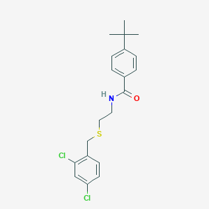 4-tert-butyl-N-{2-[(2,4-dichlorobenzyl)sulfanyl]ethyl}benzamide