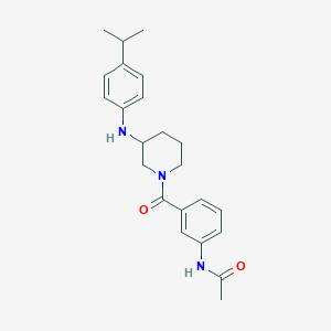 molecular formula C23H29N3O2 B4239072 N-[3-({3-[(4-isopropylphenyl)amino]-1-piperidinyl}carbonyl)phenyl]acetamide 