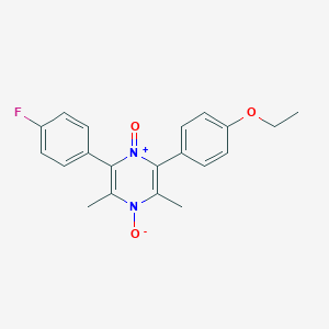 molecular formula C20H19FN2O3 B4239080 2-(4-ethoxyphenyl)-6-(4-fluorophenyl)-3,5-dimethylpyrazine 1,4-dioxide 