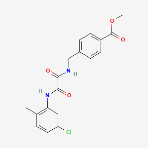molecular formula C18H17ClN2O4 B4239098 methyl 4-({[[(5-chloro-2-methylphenyl)amino](oxo)acetyl]amino}methyl)benzoate 
