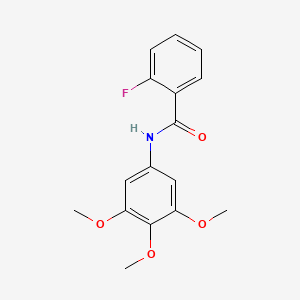 molecular formula C16H16FNO4 B4239117 2-氟-N-(3,4,5-三甲氧基苯基)苯甲酰胺 CAS No. 838874-01-4