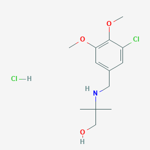 molecular formula C13H21Cl2NO3 B4239141 2-[(3-chloro-4,5-dimethoxybenzyl)amino]-2-methyl-1-propanol hydrochloride 