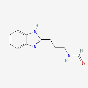 molecular formula C11H13N3O B4239159 [3-(1H-benzimidazol-2-yl)propyl]formamide 