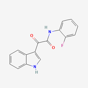 molecular formula C16H11FN2O2 B4239200 N-(2-fluorophenyl)-2-(1H-indol-3-yl)-2-oxoacetamide 