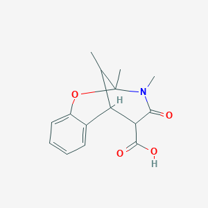 molecular formula C15H17NO4 B4239205 9,10,13-trimethyl-11-oxo-8-oxa-10-azatricyclo[7.3.1.0~2,7~]trideca-2,4,6-triene-12-carboxylic acid 