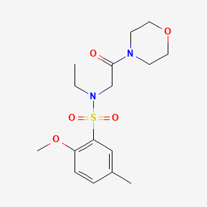 N-ethyl-2-methoxy-5-methyl-N-[2-(4-morpholinyl)-2-oxoethyl]benzenesulfonamide