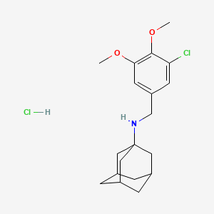 molecular formula C19H27Cl2NO2 B4239213 N-(3-chloro-4,5-dimethoxybenzyl)-1-adamantanamine hydrochloride 