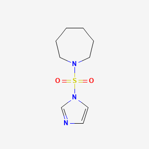 molecular formula C9H15N3O2S B4239255 1-(1H-imidazol-1-ylsulfonyl)azepane 