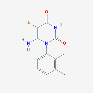 molecular formula C12H12BrN3O2 B4239323 6-amino-5-bromo-1-(2,3-dimethylphenyl)-2,4(1H,3H)-pyrimidinedione 