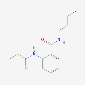 molecular formula C14H20N2O2 B4239381 N-butyl-2-(propionylamino)benzamide 